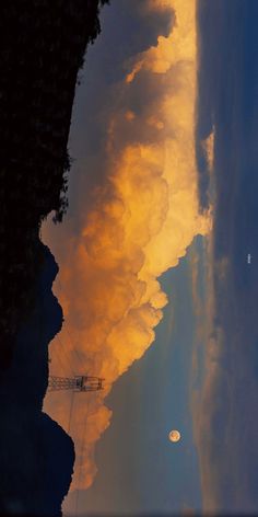 the sky is reflected in the water as it looks like clouds are floating on land