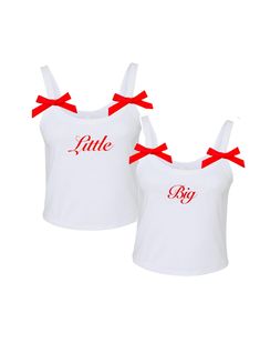 Cutest and trendiest Big Little tops.  Fit true to size womens sizing.  Please reach out with any questions! Big Lil Gifts, Big Little Basket, Little Shirts, Big Little Shirts, Big Lil, Cherry Hill, Big Little, Girls Bows, Sorority