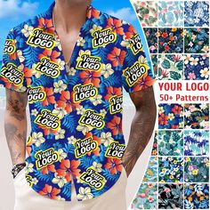 🐧Featuring short sleeve casual button down shirt for men and women. These hawaiian shirts combined with flamingo and tropical floral palm leaf in colorful design.Hawaiian background shirts, shorts, hats and toiletry bags to meet all your vacation travel needs. 😊Put your face logo on custom shirt and create the perfect gift! Suitable for casual daily, hawaiian, aloha, beach, sailing, fishing,surfing, party and vacation. 🐰Send us your favorite photos via Etsy message, and we'll put them on the items, with 60 patterns to choose from. Our custom items are a perfect gift for your family, loved ones, pets, and friends. It's stylish and very comfortable, and the fun customization ideas can reveal your interesting soul. If you want to buy gifts for Birthdays, Valentine's Day, Mother's Day, Fath Collared Camp Shirt With Hibiscus Print For Summer, Fitted Collared Hawaiian Shirt For Summer, Summer Collared Shirt With All Over Print, Summer Collared Short Sleeve Shirt With All Over Print, Summer Collared Hawaiian Shirt With Palm Tree Print, Collared Hawaiian Shirt With All Over Print For Summer, Collared Hawaiian Shirt With Palm Tree Print For Summer, Casual Short Sleeve Shirt With All-over Print For Summer, Summer Hawaiian Shirt With Printed Design