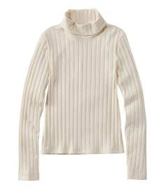 Women's Signature Ribbed Turtleneck | Tees & Knit Tops at L.L.Bean Turtle Neck Knit Shirt, Almost Maine, Europe Fits, Sims 4 Outfits, Mystery Story, Wishlist Christmas, Cream Turtleneck, Throwing Fits, 2000s Clothes