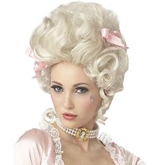 I like this. Do you think I should buy it? Marie Antoinette Wig, 18th Century Wigs, Fancy Dress Wigs, Marie Antoinette Costume, Celebrity Wigs, California Costumes, Diy Kostüm, Wig Party, Halloween Wigs