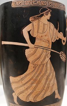 Maenads: Female Followers of Dionysus – Women in Antiquity Dionysus God, Greek Vase, Greek Paintings, Ballet Russe