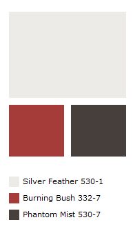 the color scheme is red, brown, and white with some black in it's center