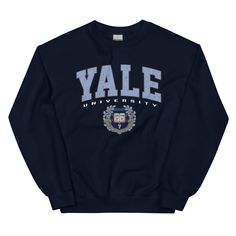 Yale Sweatshirt, Yale university sweater, Vintage sweater gift, graduation gift, holiday gift, Vintage gift idea, birthday gift, Yale shirt by GSWTS on Etsy Yale Shirt, Yale Sweatshirt, College Sweater, University Outfit, Idea Birthday, University Shirt