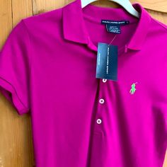 Color: “ Mod Pink” - A Magenta Hued Hot Pink With Purple Undertones W/ Light Green Pony Horse Size: S / Small - Slim Fit 100% Cotton Questions? Leave A Comment Below! Fitted Purple Polo Shirt With Polo Collar, Fitted Purple Polo Shirt, Purple Fitted Collared Polo Shirt, Fitted Purple Collared Polo Shirt, Classic Fitted Purple Polo Shirt, Classic Purple Short Sleeve Polo Shirt, Purple Collared Top With Buttons, Collared Purple Top With Buttons, Purple Short Sleeve Top With Button Closure