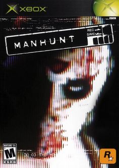 a blurry image of a woman's face with the words manhunt on it