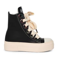 Calipso 300 Black Leather Concept Sneakers, Pretty Shoes Sneakers, Shoes Outfit Fashion, Brand Concept, Fresh Shoes, Black Rope, Pure Beauty, Black Laces, Fashion Labels