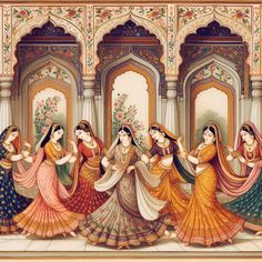 Indian Dance Painting, Rajasthani Folk Art Painting, Pattachitra Paintings, Madhubani Paintings, Mughal Art, Ancient Indian History, Mughal Miniature Paintings, Rajasthani Painting, Indian Traditional Paintings