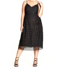 Fast Shipping Lace Party Dress, Flare Midi Dress, City Chic Dresses, Midi Dress Plus Size, Lace Party Dresses, Plus Size Lace, Astr The Label, Chic Dresses, Lace Midi