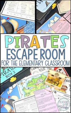 pirates escape room for the elementary classroom