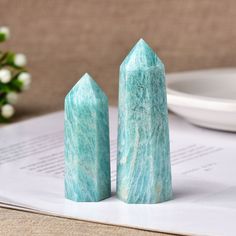 Material: Stone Size: 50~60mm/61~70mm/71~80mm Embrace the serene energy of these amazonite towers, known for their calming and balancing properties. With their soft aqua hues, these crystal points are perfect for meditation, stress relief, or as elegant decor pieces that infuse your space with a sense of peace and tranquility. Let these amazonite obelisks help you find clarity and emotional balance in your daily life. Optimum Health, Amazonite Crystal, Chakra Alignment, Brand Aesthetic, Magic Gift