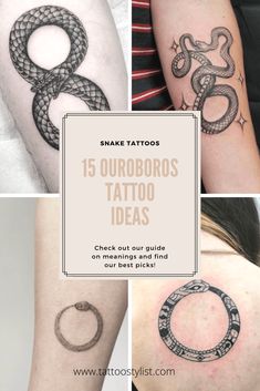 the top ten tattoo designs for men and women on their arm, shoulder or back