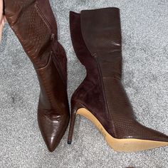 Aldo Sophialaan Pointed Toe Boot -Chocolate Brown -Never Worn -Comes With Box -Size 8.5 Pointed Heel Boots, Boots Y2k, Style Moodboard, High Heeled Boots, Pointy Heels, Heel Boot, Pointed Toe Boots, Pointed Heels, Elegant Shoes