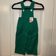 Buster Brown Green Corduroy Overalls New With Tags Size: 6-9 Months Smoke Free Home Open The To Reasonable Offers! Green Corroded Modern Overalls, Green Overalls Men, Green Bib Front Overalls With Pockets, Green Corduroy Overalls, Brown Corduroy Overalls With Pockets, Brown Overalls, Red Velvet Jumpsuit, Green Corduroy Overalls Baby, Brown One Piece