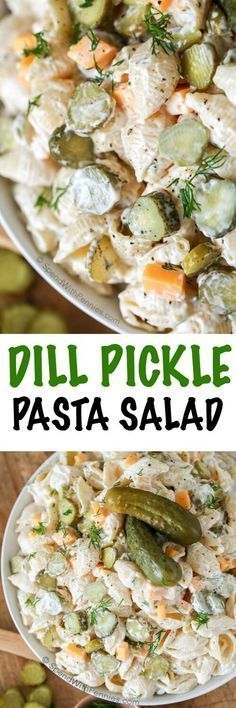 this dill pickle pasta salad is the perfect side dish for any meal