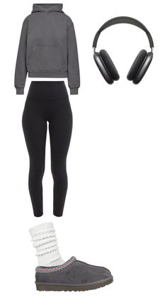 Fits With Gray Leggings, Chill Outfits With Leggings, Grey And Black Leggings Outfit, Cute Grey Leggings Outfit, Outfit Ideas W Leggings, Cute Black Leggings Outfit Casual, School Outfits Black, Cute Winter Outfits With Leggings, Grey Leggings Outfit Black Women