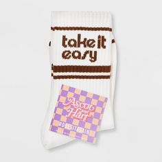 Graphic Socks, Take It Easy, Jersey Fabric, Fabric Care, Socks