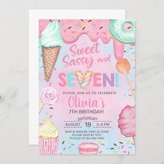 an ice cream birthday party with donuts and sprinkles