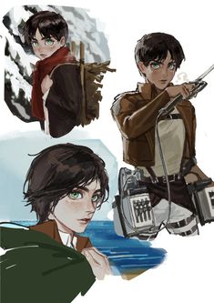 Eren Cute Fanart, Female Eren, Eren And Mikasa, Attack On Titan Eren