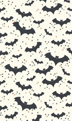 a pattern with bats and stars on it