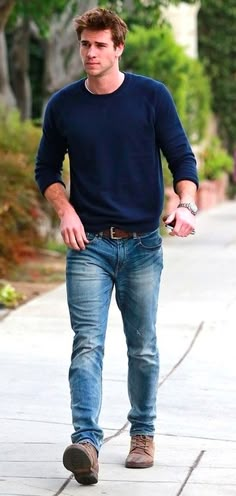 x Herren Style, Liam Hemsworth, Traje Casual, Outfit Jeans, Sharp Dressed Man, His Style, Men Street, Man Style, Men's Clothes