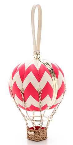 Kate Spade New York Flights of Fancy Balloon Purse Fancy Clutch, Leather Wristlet, Hot Air Balloon, Kate Spade Bag, Air Balloon, Hot Air, Kate Spade New York