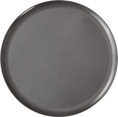 an empty metal plate on a white background