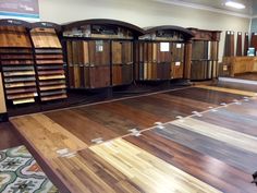 the flooring store has many different types of wood