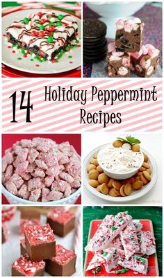 14 Holiday Peppermint Recipes Christmas Recipes For Kids, Recipes For Christmas, Holiday Recipes Christmas, Recipes For Kids, Favorite Dessert Recipes, Holiday Cookie Recipes, Christmas Food Desserts, Christmas Breakfast