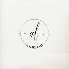 the logo for an art studio with calligraphy and handwritten letters in black ink