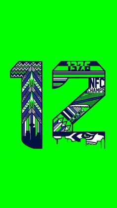 the letter z is made up of different types of letters and numbers on a green background