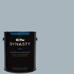 a black paint can with the words dynasty on it