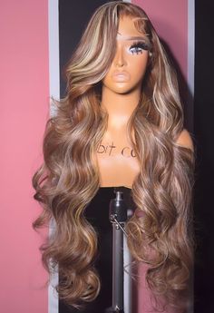 Hairstyles For Highschool, Color Hair On Black Women, Glamour Hair, 13x4 Lace Front Wig, Birthday Hairstyles, Hair For Women, Hair Techniques, Pretty Hair Color