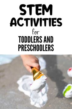 Stem Activities For Toddlers, Stem Activities For Preschoolers, Simple Stem Activities, Activity For Preschoolers, Stem Curriculum, Preschool Science Activities, Stem Activity