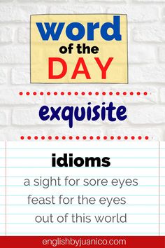 the word of the day includes idioms and an image of a brick wall