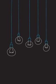 five light bulbs hanging from the ceiling