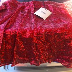 Nwt Red Holiday Flutter Mini Skirt. Elastic Waist, Never Worn. Comes From Smoke Free Pet Free Home. Red Fitted Skort For Party, Red Mini Skirt For Party Season, Red Skort For Summer Party, Chic Red Skort For Party, Mini Skirt, Elastic Waist, Womens Skirt, Asos, Mini Skirts