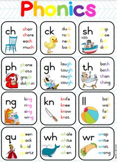 a printable phonics game for kids with pictures and words on it, including letters