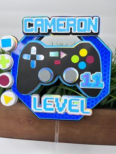 Gamer Birthday Gamer Cake Topper Video Games Cake Topper Etsy