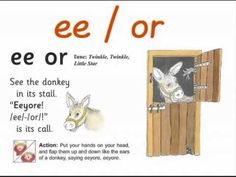 a poster with an image of a donkey looking out the door to another animal in it's enclosure