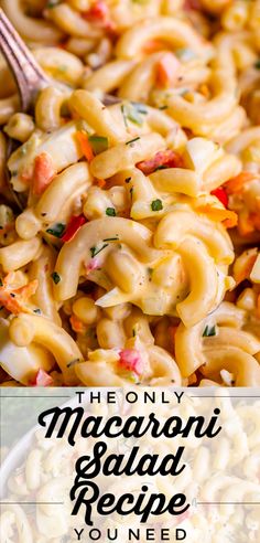 the only macaroni salad recipe you need to make