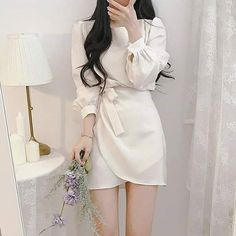 Rok Outfit, Outfit Korean Style, Prom Girl Dresses, Outfit Korean, Kawaii Fashion Outfits, Korean Girl Fashion, Pinterest Outfits, Stylish Dress Designs, Wear To Work