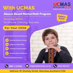 abacus based mental math, mental math for kids, mental math program Ucmas Abacus, Pamplet Design, Brain Power