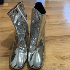 Brand New Eu 37 Silver Boots, Shoes Heels Boots, Shoes Women Heels, Heeled Boots, Shoes Heels, Size 7, Womens Sizes, Women Shoes, Brand New