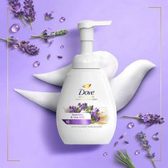 Dove Foaming Hand Wash Lavender & Rice Milk Pack of 4 Protects Skin from Dryness, More Moisturizers than the Leading Ordinary Hand Soap, 10.1 oz Dove Lavender, Lavender Rice, Foaming Hand Wash, Subtle Nails, Craft Packaging, Rice Milk, Gentle Cleanser, Graduation Cap, Recycle Plastic Bottles