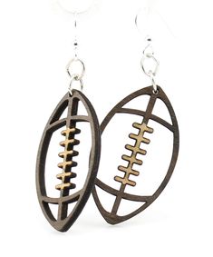 PRICES MAY VARY. Eco-friendly - Made from sustainably sourced wood and 90% recycled display cards. Made in USA Laser-cut Wood Earrings Light-weight Hypo-allergenic stainless steel findings Football Earrings Red Sunflowers, Football Earrings, Laser Cut Earrings, Fan Earrings, 3d Laser, Earring Tree, Live Colorfully, Jewelry Tree, Stainless Steel Wire