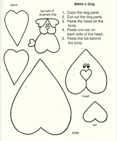 the instructions for how to make a paper dog