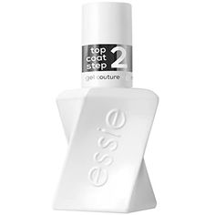 Essie Gel Couture Long-Lasting Nail Polish, Vegan, Clear, Shiny Top Coat, 0.46 fl oz Essie Gel Couture Top Coat, Nail Polish Top Coat, Top Coat Nail Polish, Couture Top, Gel Couture, Essie Gel