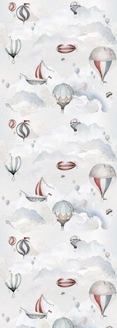 the sky is filled with many different types of hot air balloons