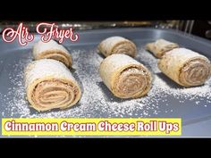 cinnamon cream cheese roll ups are ready to be baked in the oven for breakfast or brunch